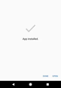 App Installed