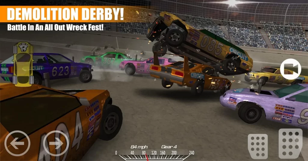 Gameplay of Demolition Derby 2 Mod APK