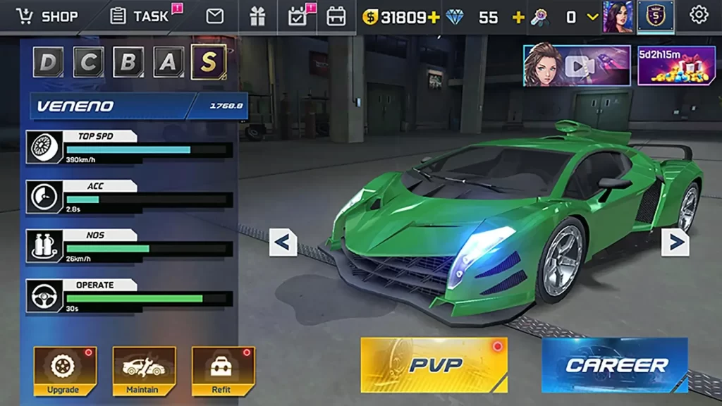 Gameplay of Street Racing HD Mod Apk 2023